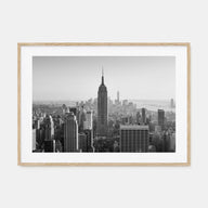 Manhattan Landscape B&W Poster
