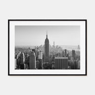 Manhattan Landscape B&W Poster