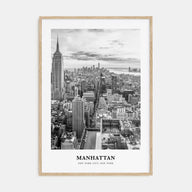Manhattan Portrait B&W Poster
