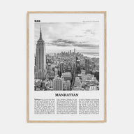 Manhattan Travel B&W Poster
