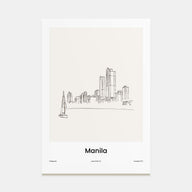 Manila Drawn Poster