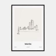 Manila Drawn Poster