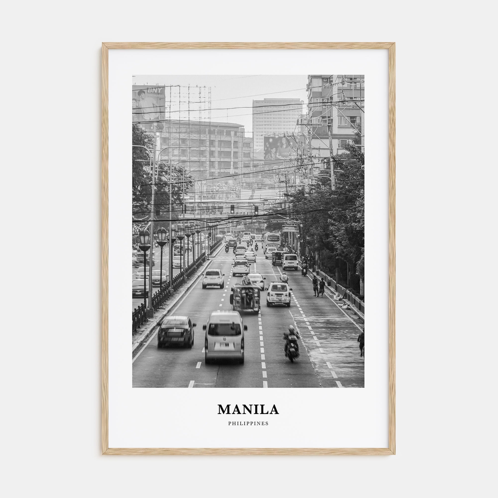 Manila Portrait B&W No 1 Poster