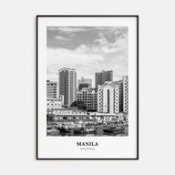 Manila Portrait B&W No 2 Poster