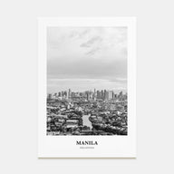 Manila Portrait B&W No 3 Poster