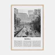 Manila Travel B&W No 1 Poster