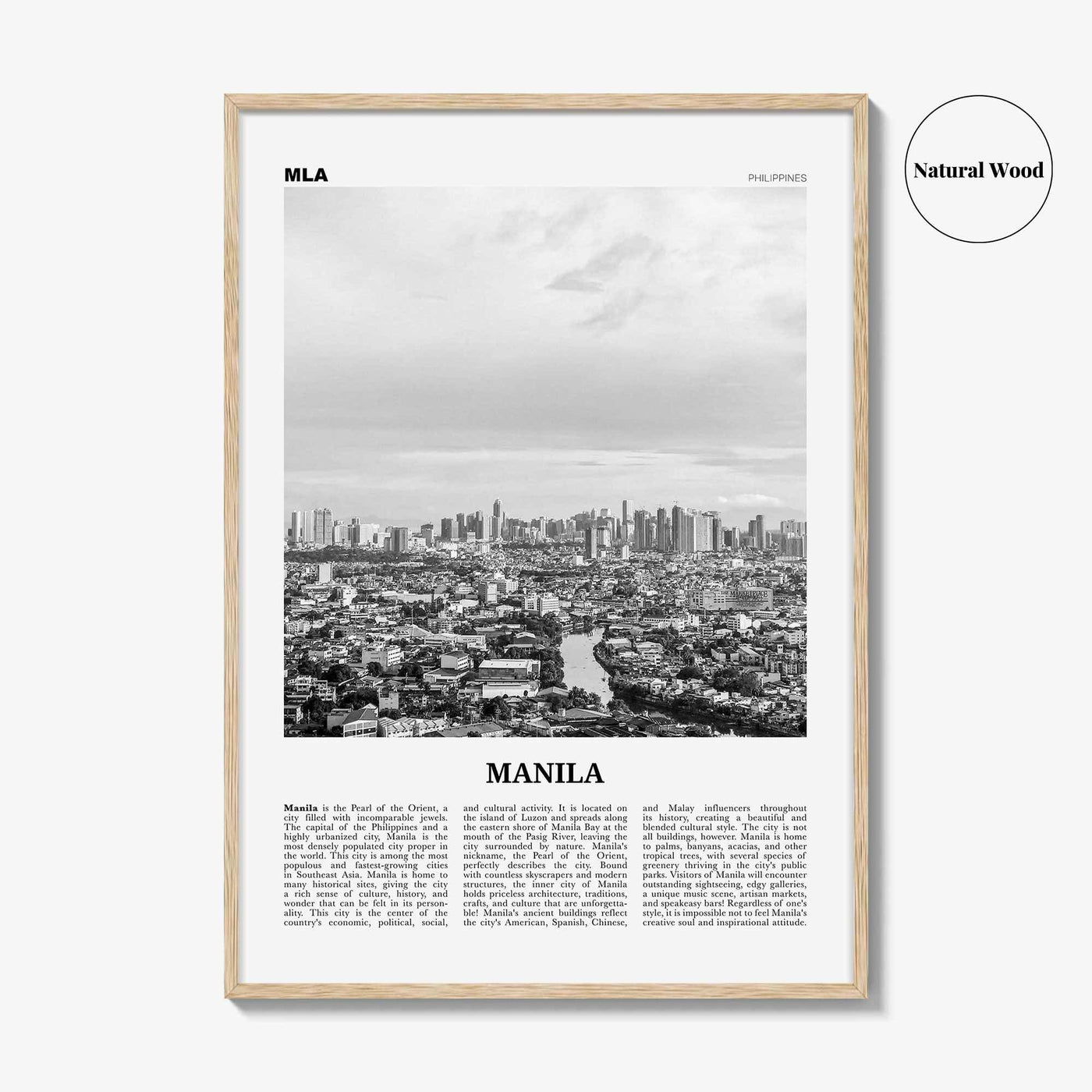 Manila Print Black and White No 2, Manila Wall Art, Manila Poster, Manila Photo, Manila Wall Decor, Philippines, Lungsod ng Maynilà, Asia