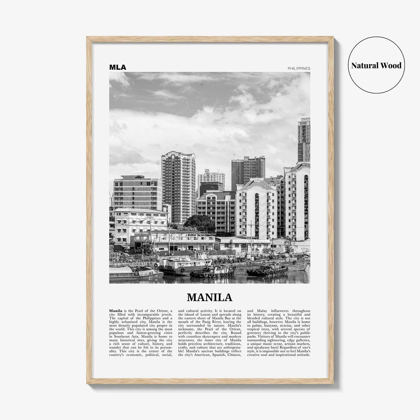 Manila Print Black and White No 3, Manila Wall Art, Manila Poster, Manila Photo, Manila Wall Decor, Philippines, Lungsod ng Maynilà, Asia