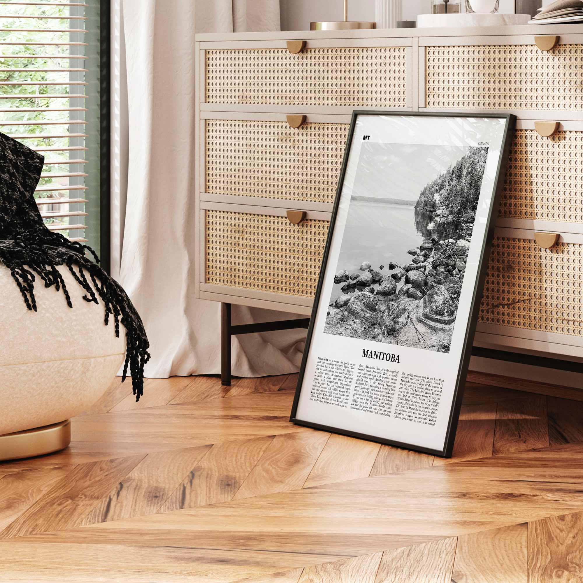 Manitoba Print Black and White, Manitoba Wall Art, Manitoba Poster, Manitoba Photo, Manitoba Wall Décor, Winnipeg, Canada, Hudson Bay