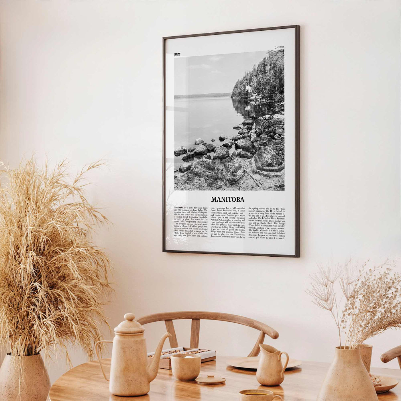 Manitoba Print Black and White, Manitoba Wall Art, Manitoba Poster, Manitoba Photo, Manitoba Wall Décor, Winnipeg, Canada, Hudson Bay