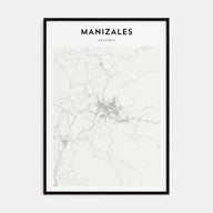 Manizales Map Portrait Poster