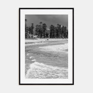 Manly Beach Photo B&W Poster
