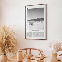 Manly Beach Print Black and White, Manly Beach Wall Art, Manly Beach Poster, Manly Beach Photo, Sydney, New South Wales, Australia