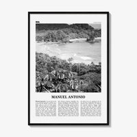 Manuel Antonio National Park Print Black and White, Manuel Antonio Wall Art, Manuel Antonio Poster, Manuel Antonio Photo, Costa Rica