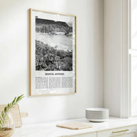 Manuel Antonio National Park Print Black and White, Manuel Antonio Wall Art, Manuel Antonio Poster, Manuel Antonio Photo, Costa Rica