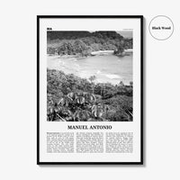 Manuel Antonio National Park Print Black and White, Manuel Antonio Wall Art, Manuel Antonio Poster, Manuel Antonio Photo, Costa Rica