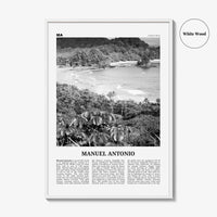 Manuel Antonio National Park Print Black and White, Manuel Antonio Wall Art, Manuel Antonio Poster, Manuel Antonio Photo, Costa Rica