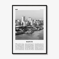Maputo Print Black and White, Maputo Wall Art, Maputo Poster, Maputo Photo, Maputo Wall Decor, Mozambique, Lourenço, Marques, Africa