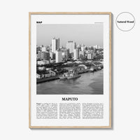 Maputo Print Black and White, Maputo Wall Art, Maputo Poster, Maputo Photo, Maputo Wall Decor, Mozambique, Lourenço, Marques, Africa