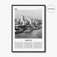 Maputo Print Black and White, Maputo Wall Art, Maputo Poster, Maputo Photo, Maputo Wall Decor, Mozambique, Lourenço, Marques, Africa