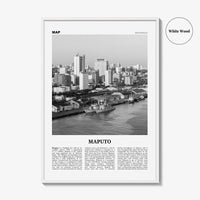 Maputo Print Black and White, Maputo Wall Art, Maputo Poster, Maputo Photo, Maputo Wall Decor, Mozambique, Lourenço, Marques, Africa