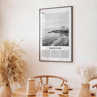 Mar del Plata Print Black and White, Mar del Plata Wall Art, Mar del Plata Poster, Mar del Plata Photo, Mar del Plata Map, Argentina