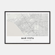 Mar Vista Map Landscape Poster