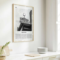 Mar Vista Print Black and White, Mar Vista Wall Art, Mar Vista Poster, Mar Vista Photo, Mar Vista Wall Décor, Los Angeles, California, USA