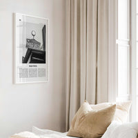 Mar Vista Print Black and White, Mar Vista Wall Art, Mar Vista Poster, Mar Vista Photo, Mar Vista Wall Décor, Los Angeles, California, USA