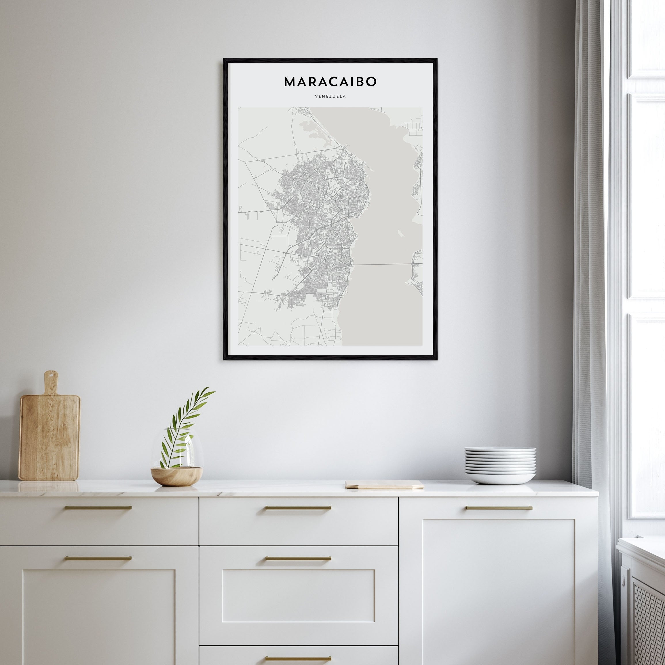 Maracaibo Map Portrait Poster