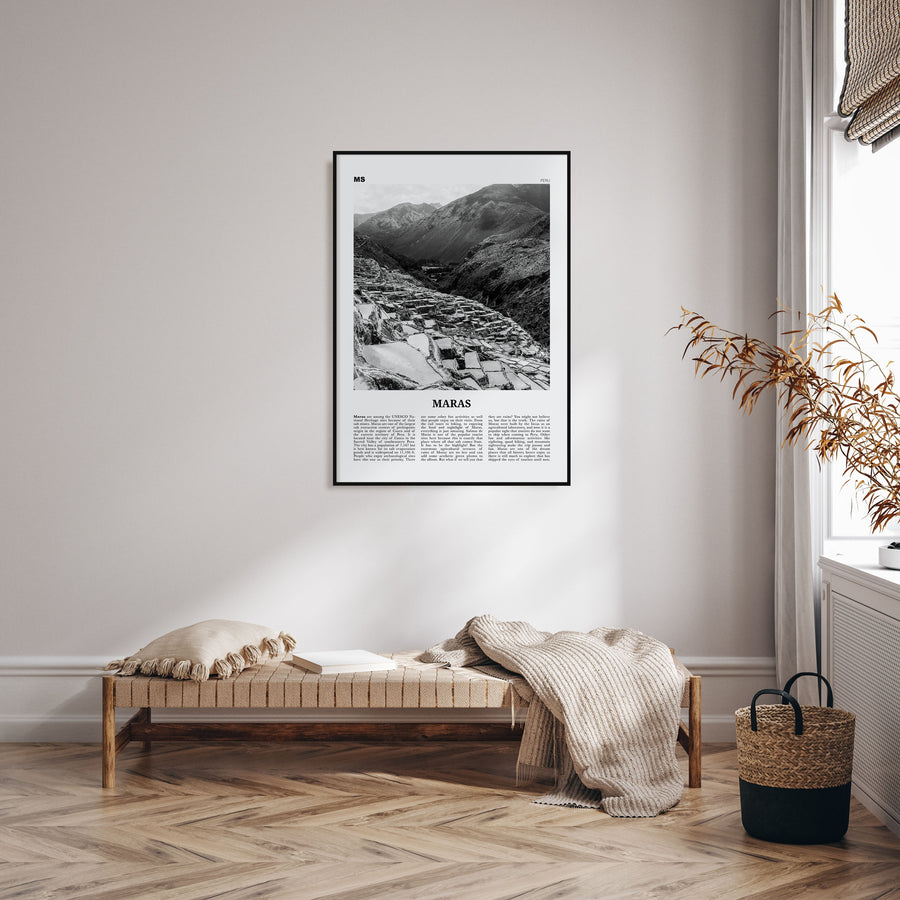 Maras Travel B&W Poster