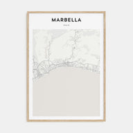 Marbella Map Portrait Poster