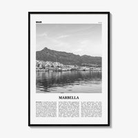 Marbella Print Black and White, Marbella Wall Art, Marbella Poster, Marbella Photo, Marbella Wall Decor, Andalusia, Spain, España, Europe