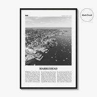 Marblehead Print Black and White, Marblehead Wall Art, Marblehead Poster, Marblehead Photo, Marblehead Map, Marblehead Decor, Massachusetts