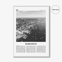 Marblehead Print Black and White, Marblehead Wall Art, Marblehead Poster, Marblehead Photo, Marblehead Map, Marblehead Decor, Massachusetts