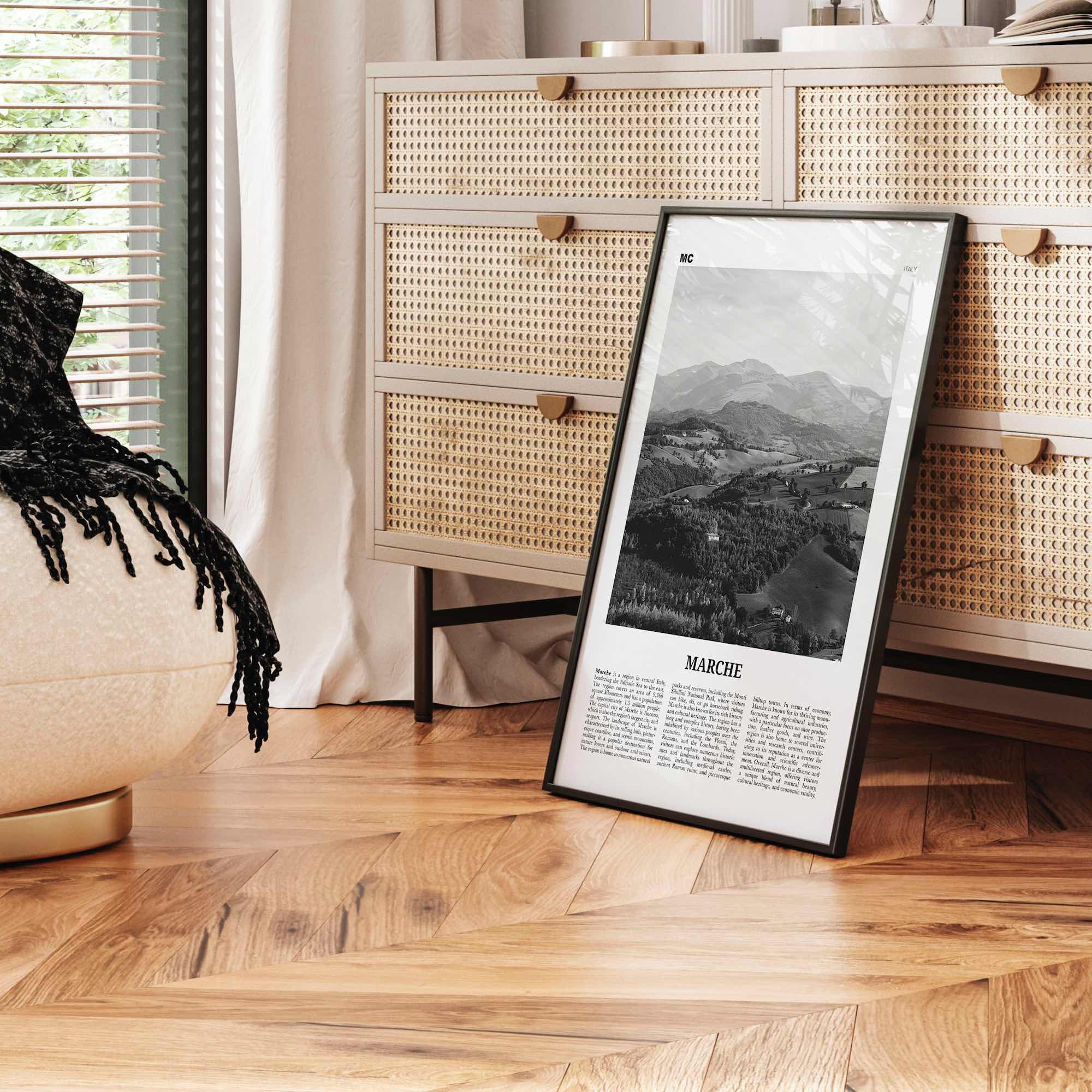 Marche Print Black and White, Marche Wall Art, Marche Poster, Marche Photo, Marche Wall Décor, Marche Map, France