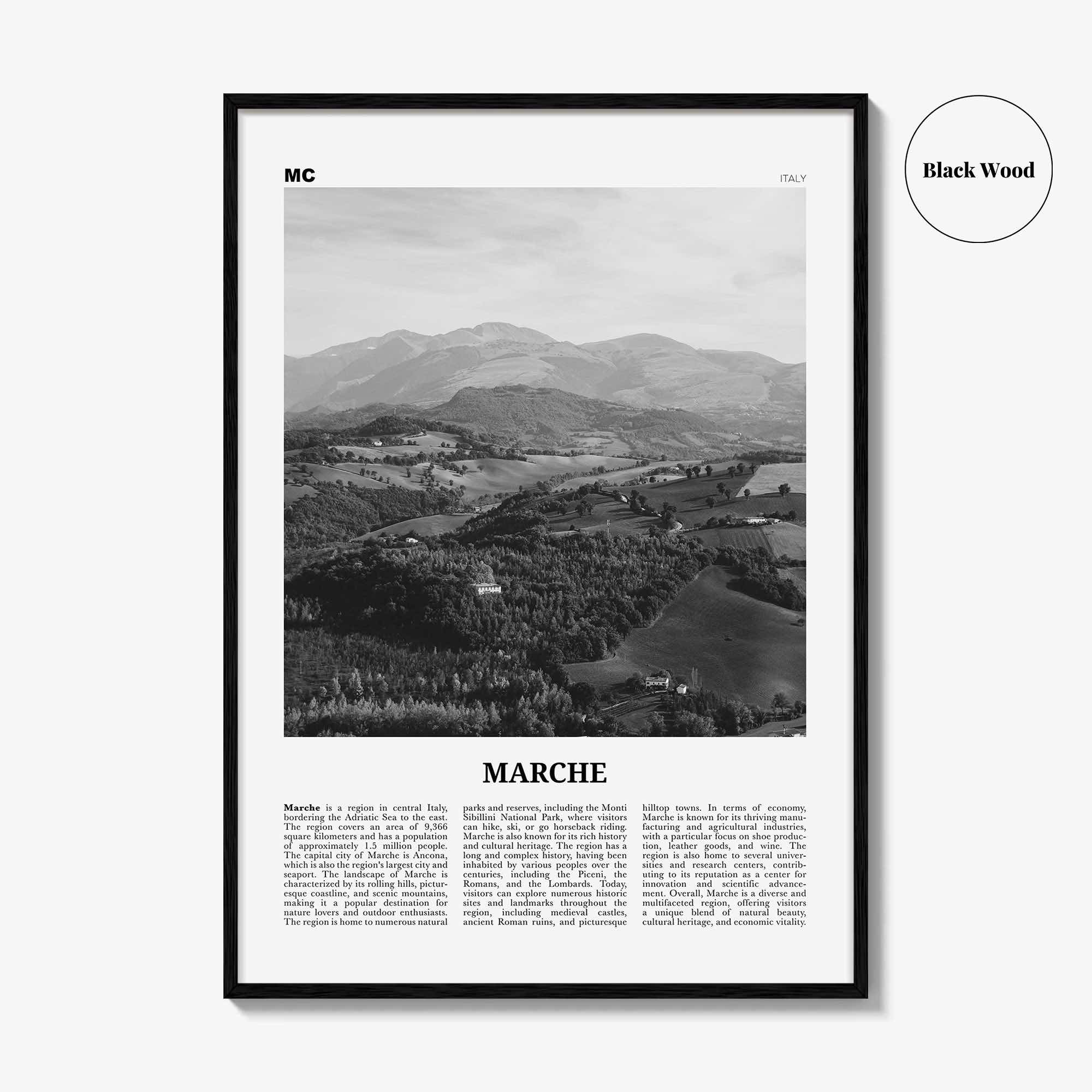 Marche Print Black and White, Marche Wall Art, Marche Poster, Marche Photo, Marche Wall Décor, Marche Map, France