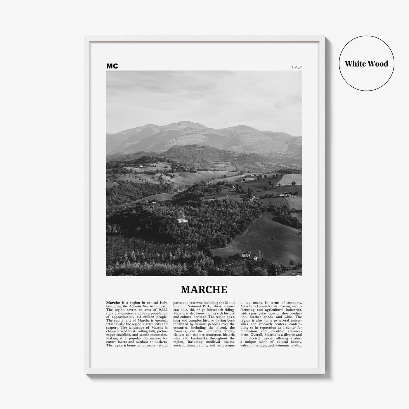 Marche Print Black and White, Marche Wall Art, Marche Poster, Marche Photo, Marche Wall Décor, Marche Map, France