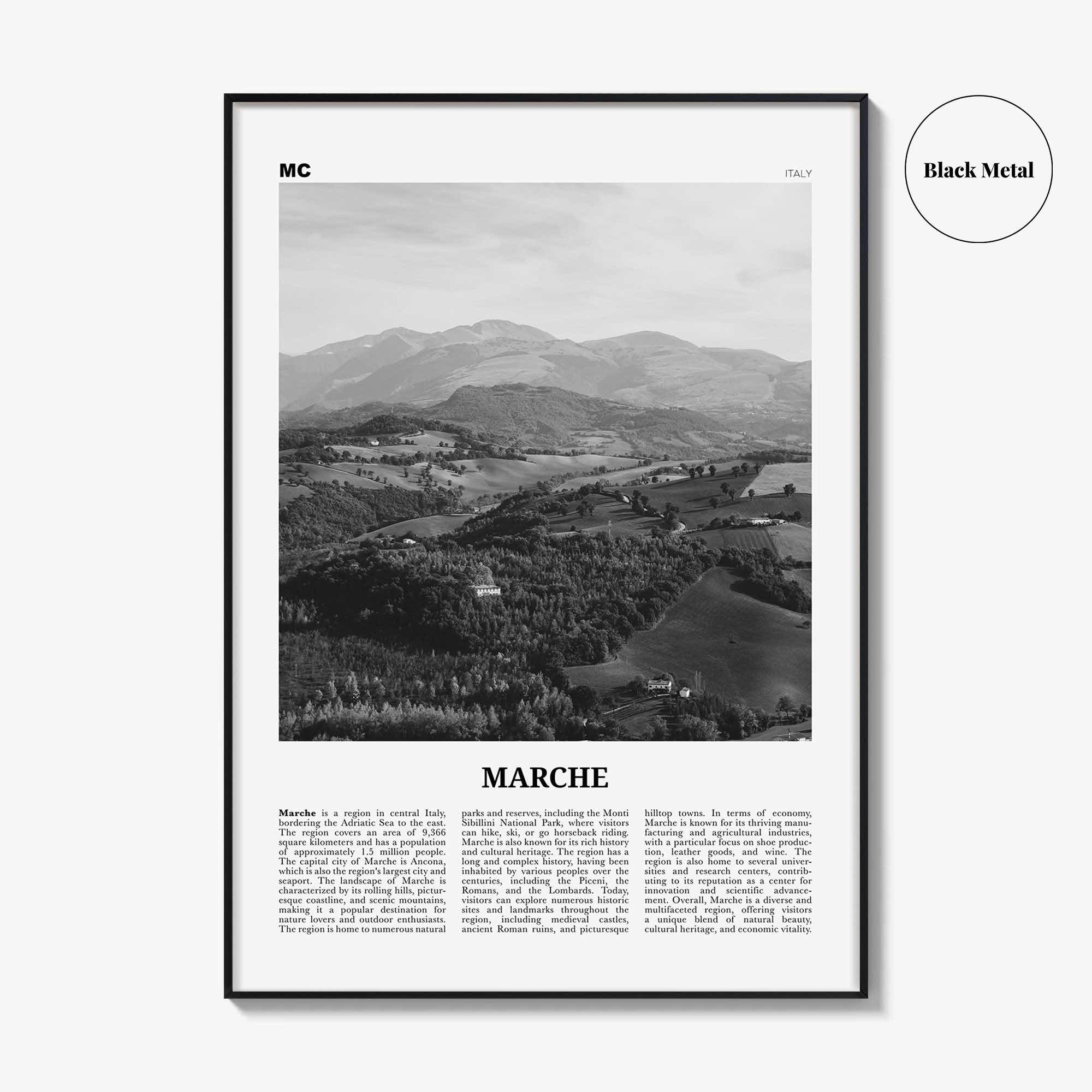 Marche Print Black and White, Marche Wall Art, Marche Poster, Marche Photo, Marche Wall Décor, Marche Map, France