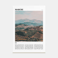 Marche Travel Color Poster