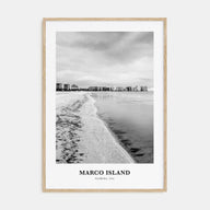 Marco Island Portrait B&W Poster