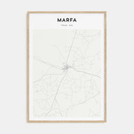 Marfa Map Portrait Poster