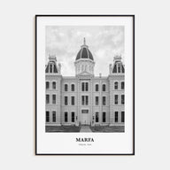 Marfa Portrait B&W Poster