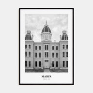 Marfa Portrait B&W Poster