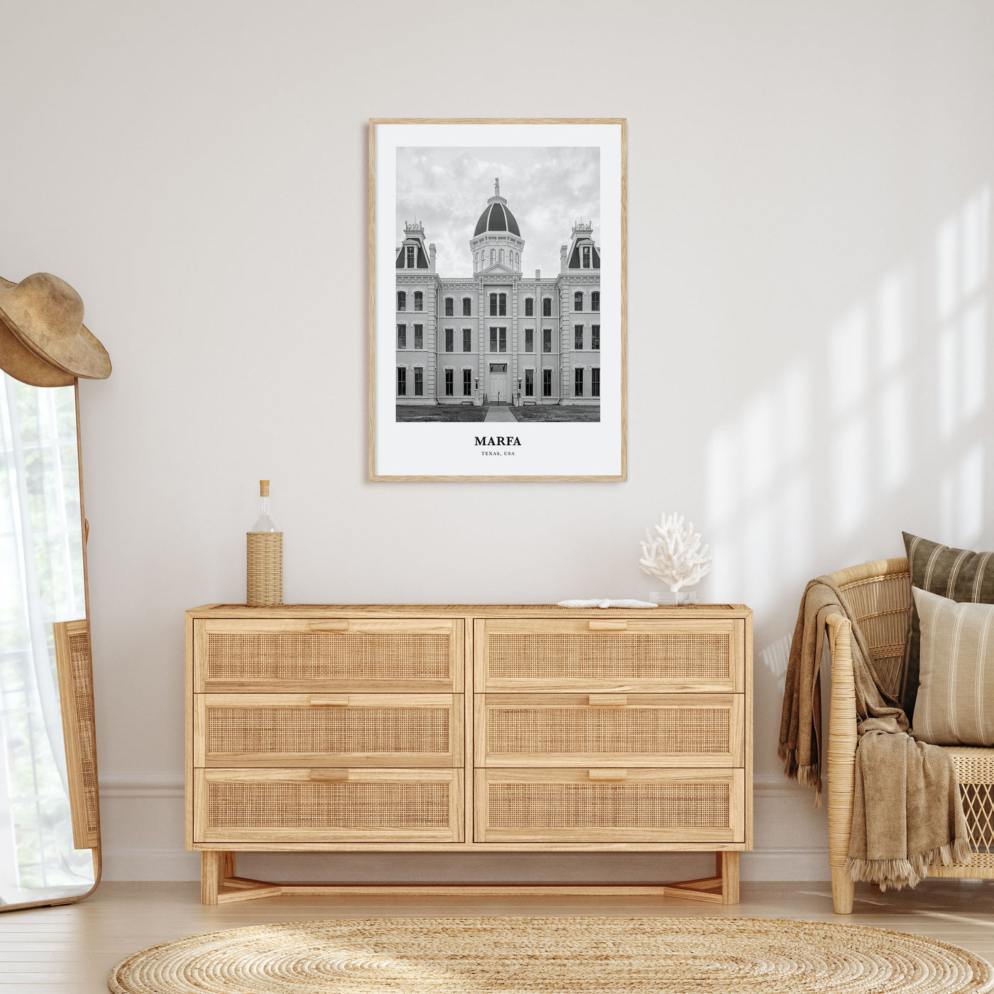 Marfa Portrait B&W Poster