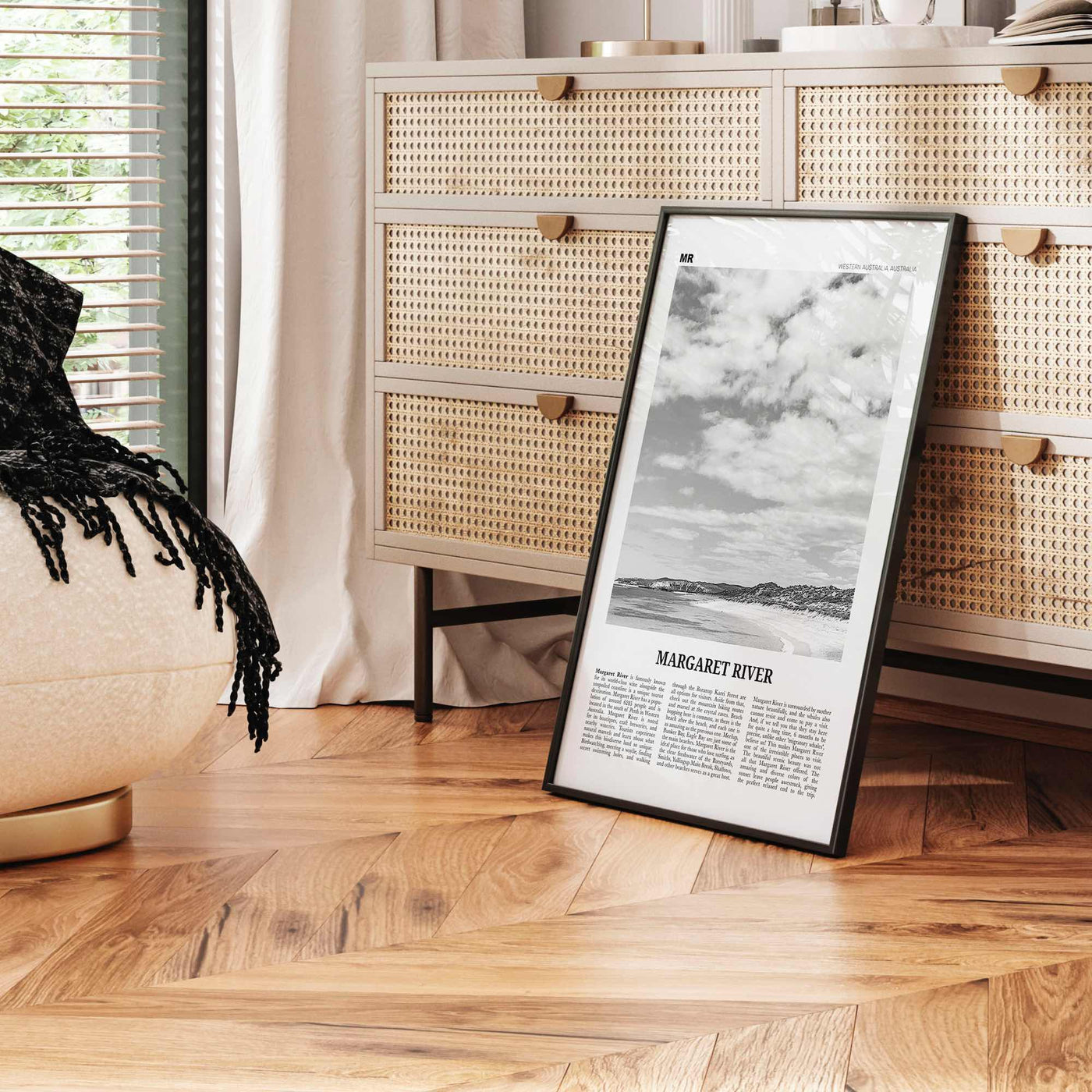 Margaret River Print Black and White, Margaret River Wall Art, Margaret River Poster, Margaret River Photo, Margaret River Décor, Australia