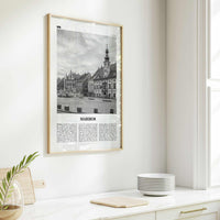 Maribor Print Black and White, Maribor Wall Art, Maribor Poster, Maribor Photo, Maribor Wall Décor, Maribor Map, Slovenia