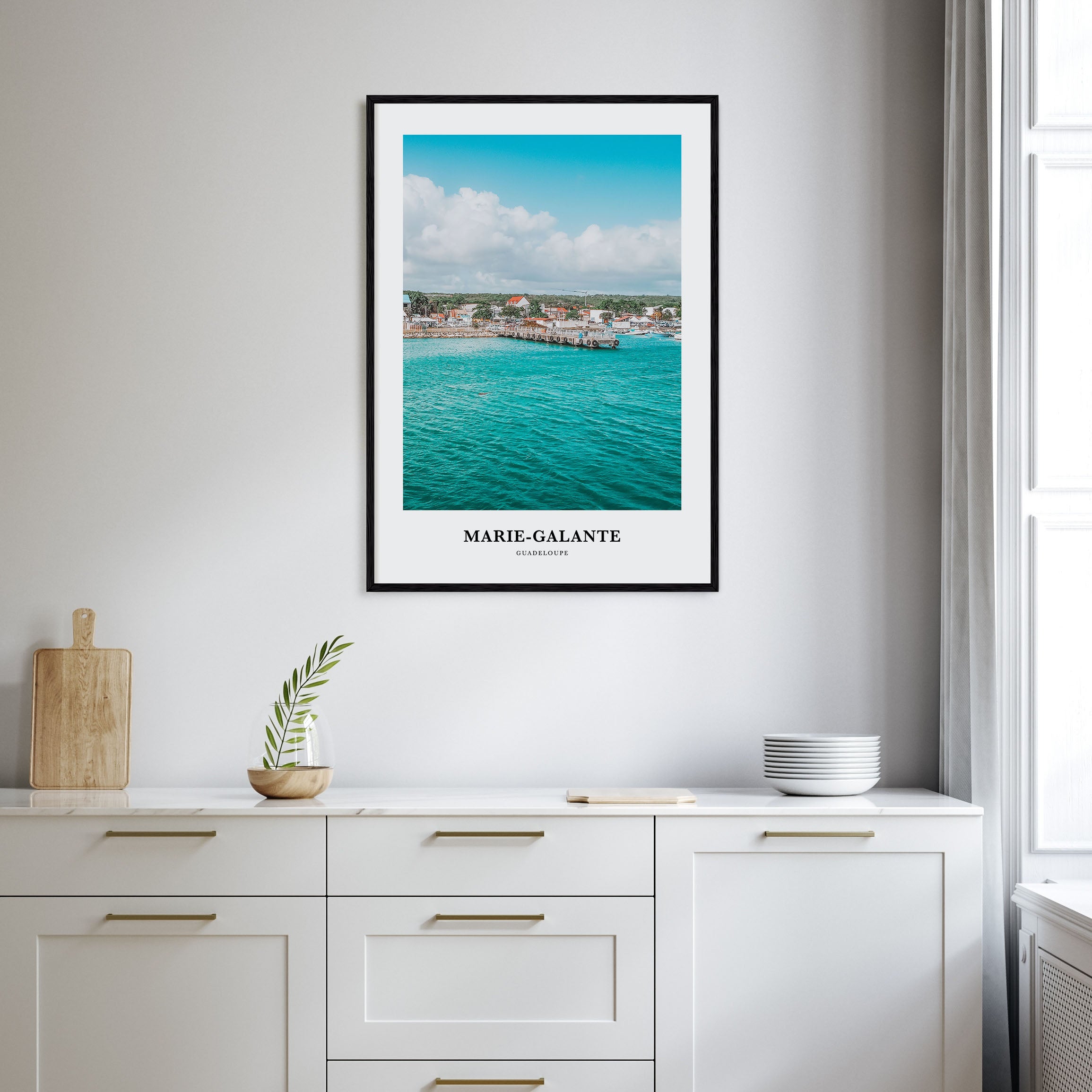Marie-Galante Portrait Color Poster