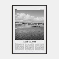 Marie-Galante Travel B&W Poster