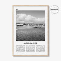 Marie Galante Print Black and White, Marie-Galante Art, Marie-Galante Poster, Marie-Galante Photo, Marie-Galante Décor, Marie-Galante Map